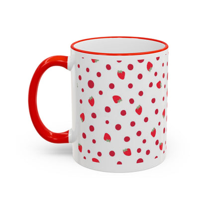 Strawberry | Poka Dot | Mug | Coffee | Tea