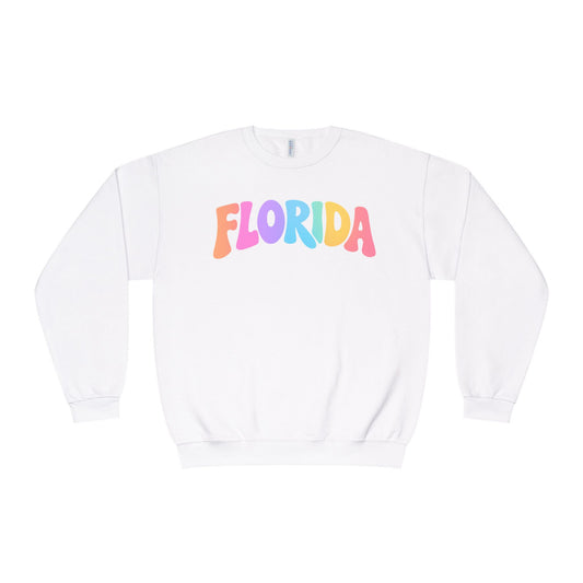 Florida | Retro | Rainbow | Groovy | Sweatshirt | Pastel