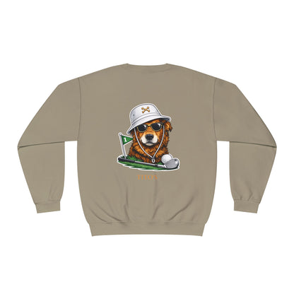 Golf | Dog | Sweatshirt | Retro | Golden Retriever | Putting | Titos