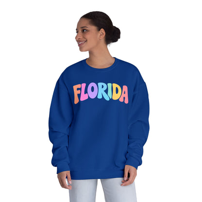 Florida | Retro | Rainbow| Groovy | Sweatshirt | Pastel