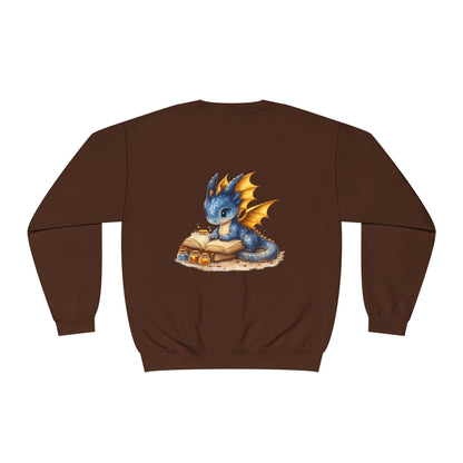 Baby Dragon | Reading | Books | Sweatshirt | Cute | Fantasy | Book Tok |