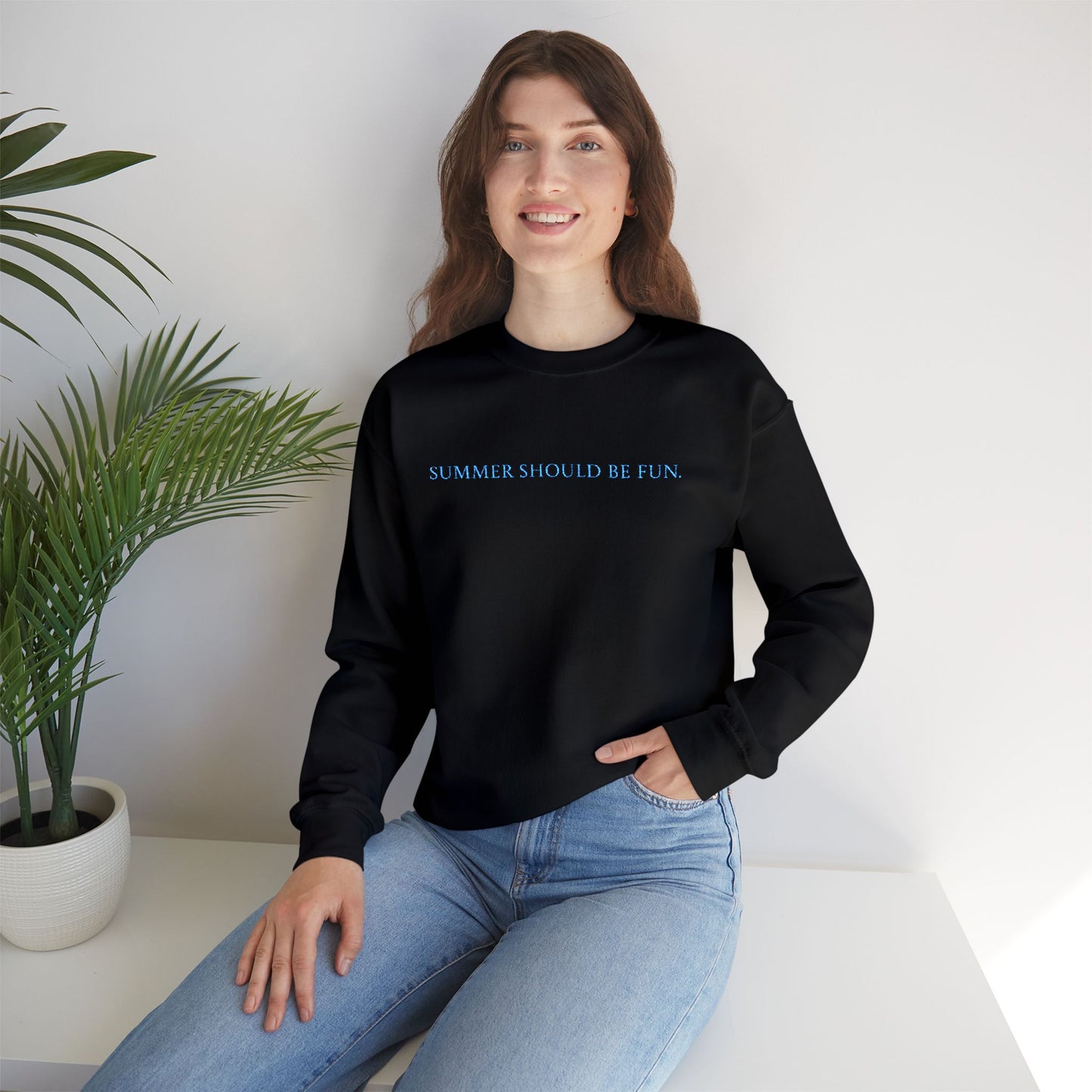 Summer House | Embroidery | Quote | Funny | Sweatshirt |