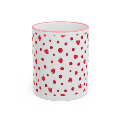 Strawberry | Poka Dot | Mug | Coffee | Tea