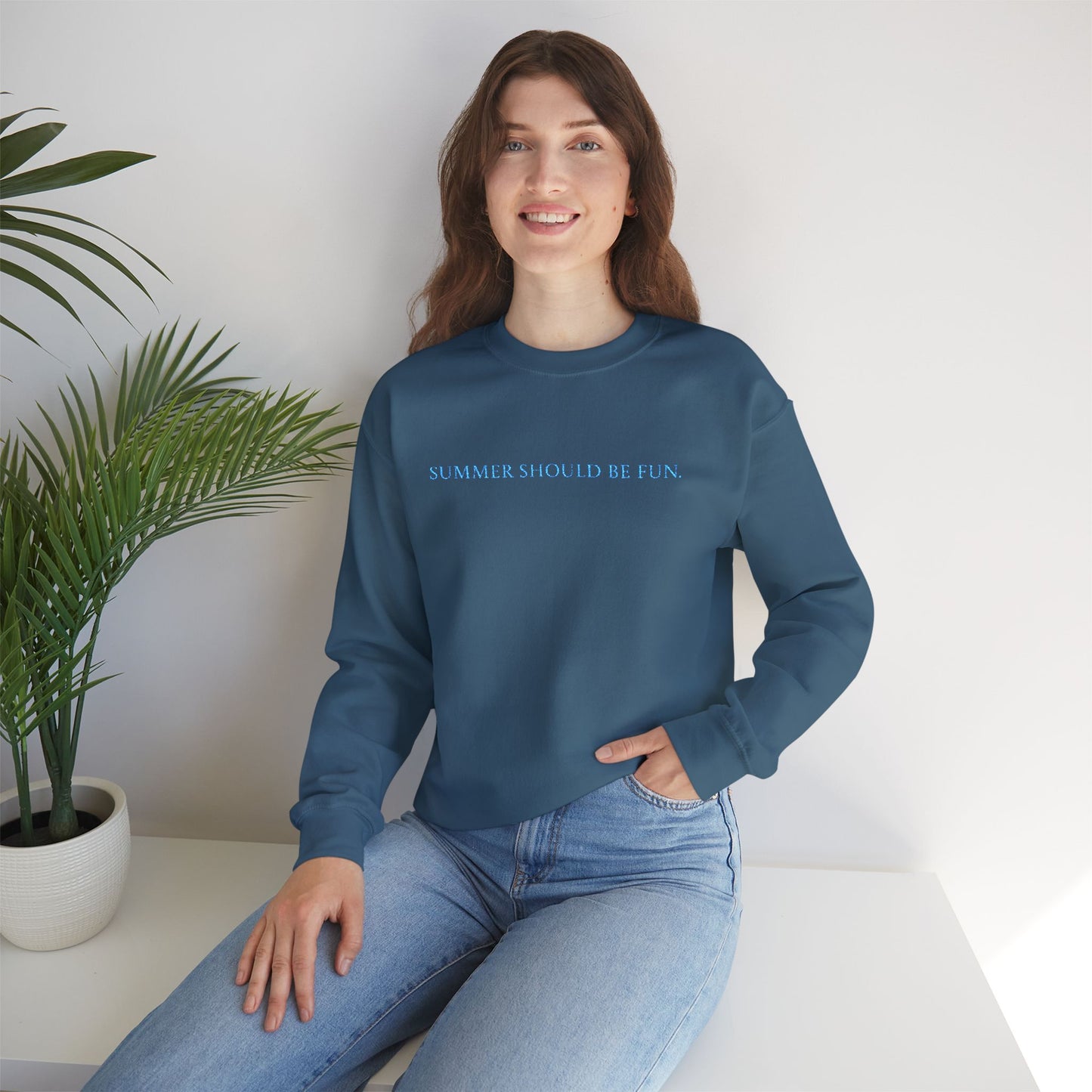 Summer House | Embroidery | Quote | Funny | Sweatshirt |