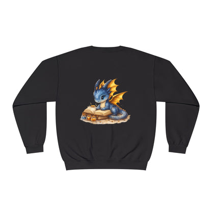 Baby Dragon | Reading | Books | Sweatshirt | Cute | Fantasy | Book Tok |