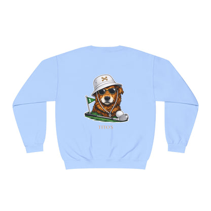 Golf | Dog | Sweatshirt | Retro | Golden Retriever | Putting | Titos