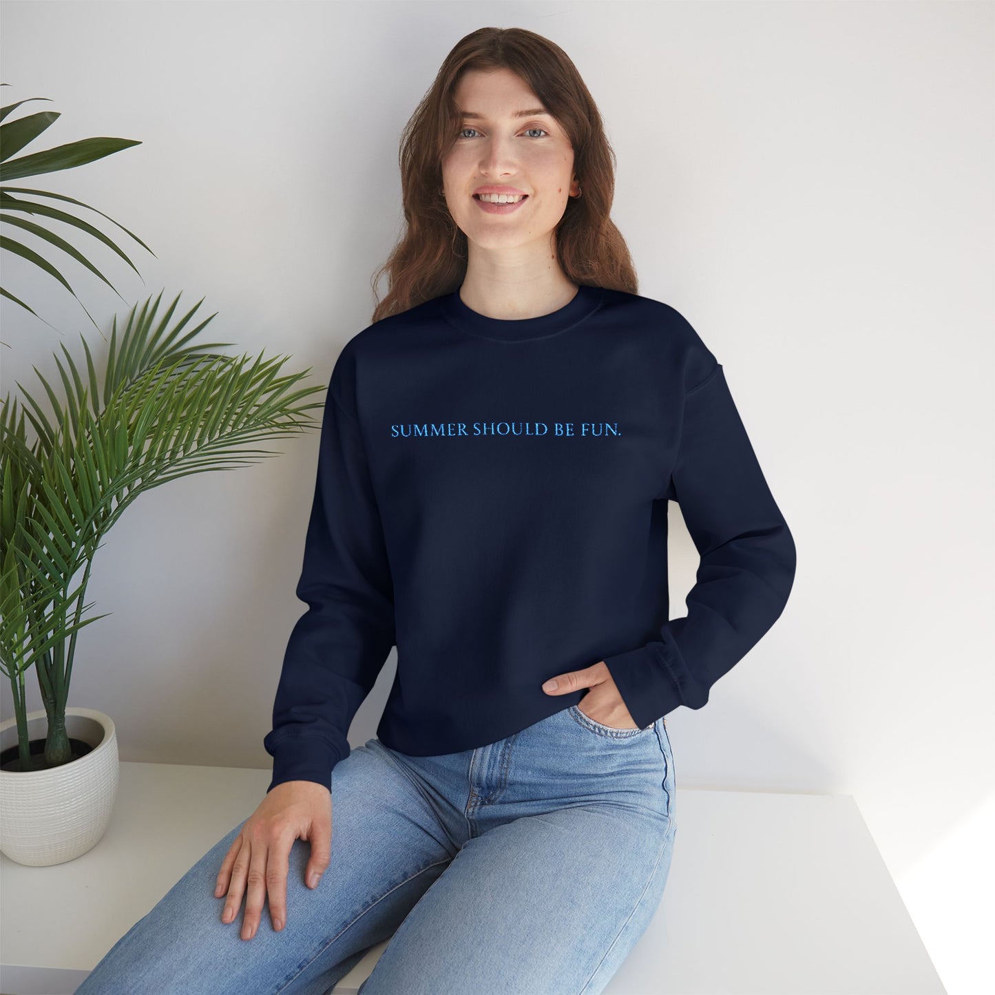 Summer House | Embroidery | Quote | Funny | Sweatshirt |