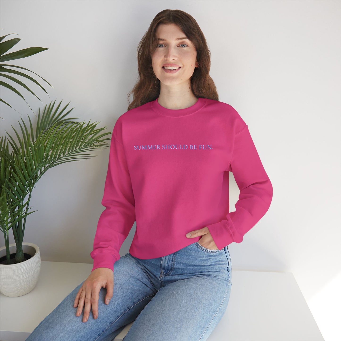 Summer House | Embroidery | Quote | Funny | Sweatshirt |