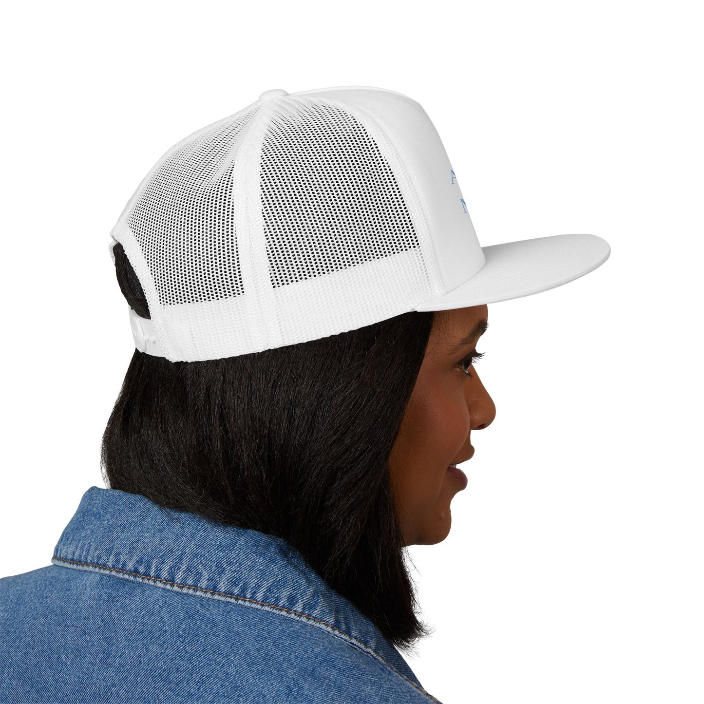 Embroidered | 'Ask Me About My Small Biz' | Mesh | Hat |
