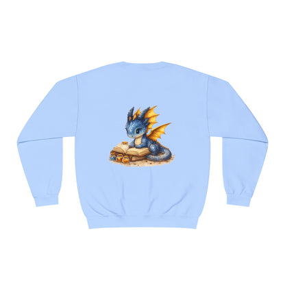 Baby Dragon | Reading | Books | Sweatshirt | Cute | Fantasy | Book Tok |