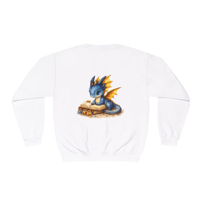 Baby Dragon | Reading | Books | Sweatshirt | Cute | Fantasy | Book Tok |