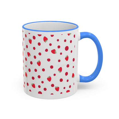 Strawberry | Poka Dot | Mug | Coffee | Tea