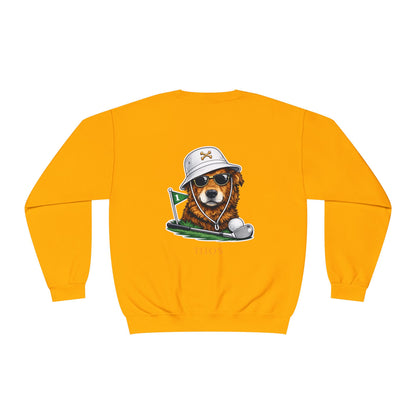 Golf | Dog | Sweatshirt | Retro | Golden Retriever | Putting | Titos