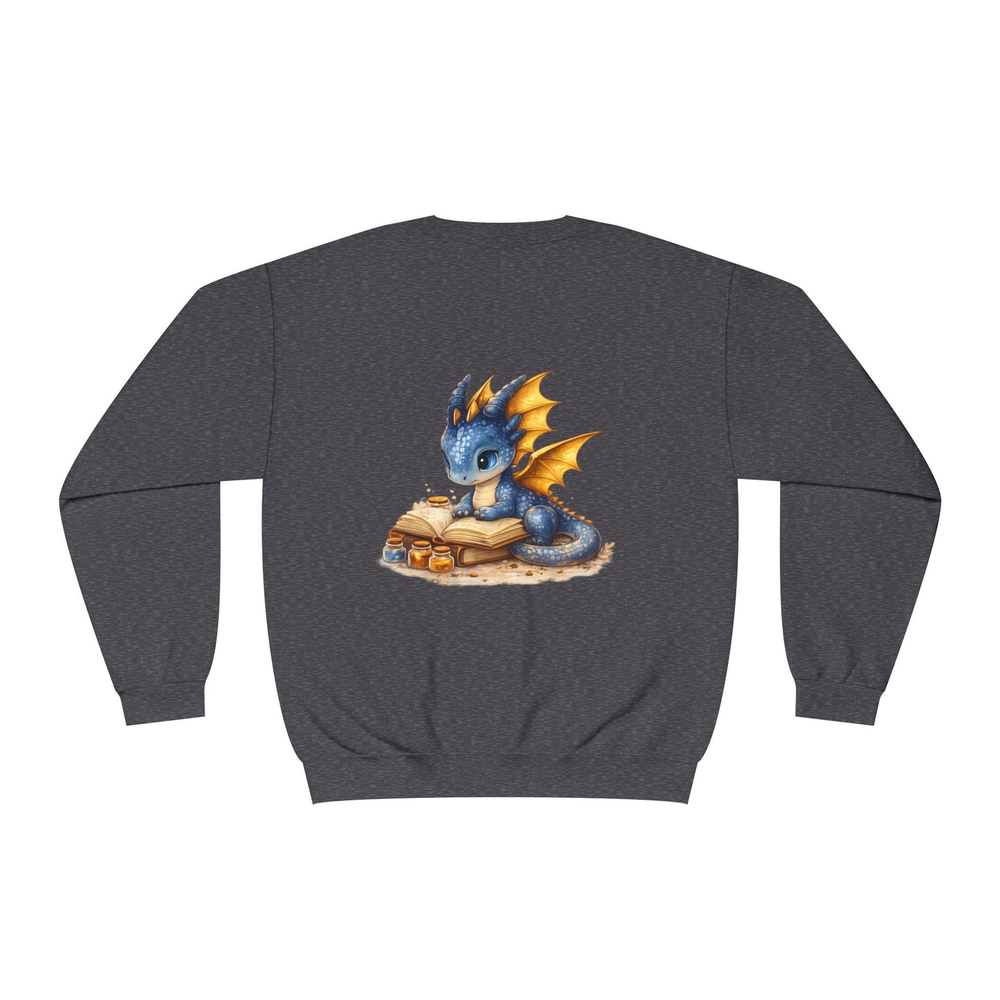 Baby Dragon | Reading | Books | Sweatshirt | Cute | Fantasy | Book Tok |