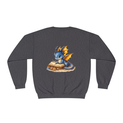 Baby Dragon | Reading | Books | Sweatshirt | Cute | Fantasy | Book Tok |