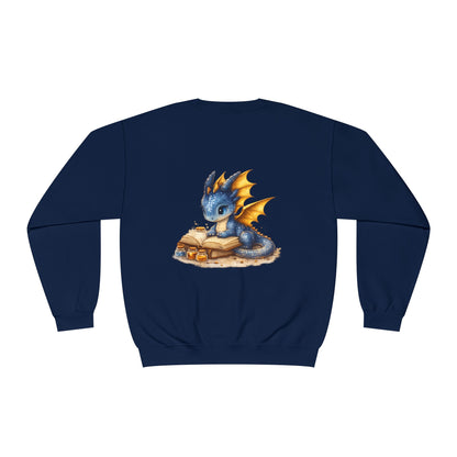 Baby Dragon | Reading | Books | Sweatshirt | Cute | Fantasy | Book Tok |