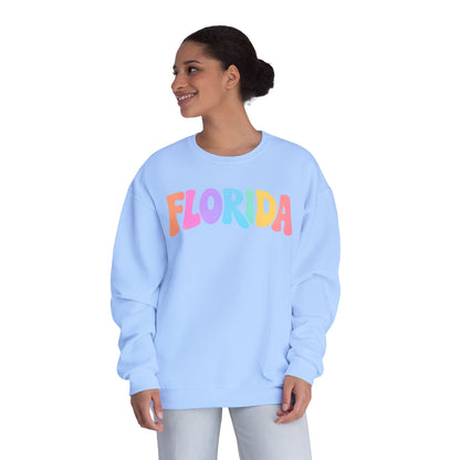 Florida | Retro | Rainbow| Groovy | Sweatshirt | Pastel