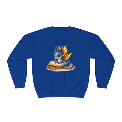 Baby Dragon | Reading | Books | Sweatshirt | Cute | Fantasy | Book Tok |