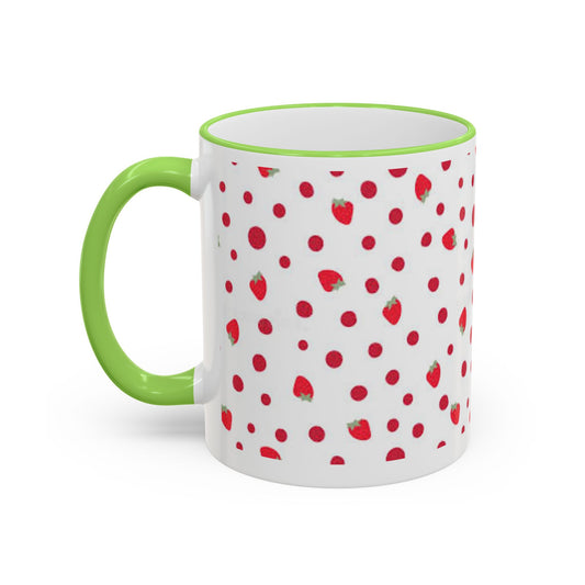 Strawberry | Poka Dot | Mug | Coffee | Tea