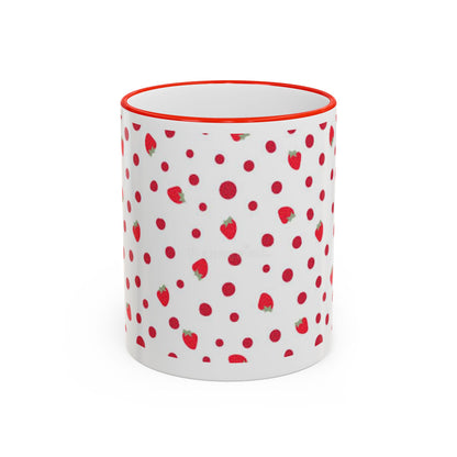 Strawberry | Poka Dot | Mug | Coffee | Tea